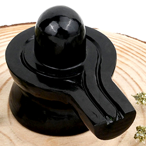 Black Agate Shivaling - 243 gms