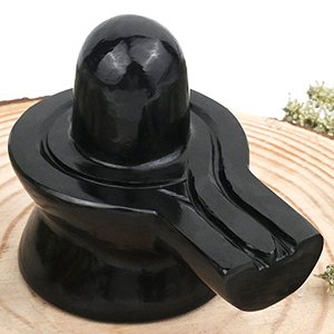Black Agate Shivaling - 254 gms