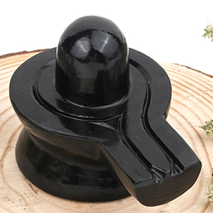 Black Agate Shivaling - 314 gms