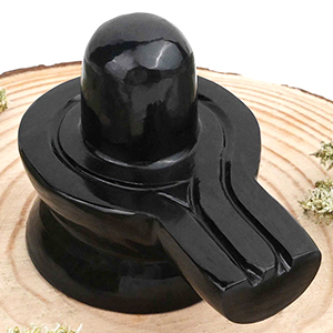 Black Agate Shivaling - 274 gms