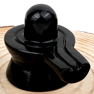 Black Agate Shivaling - 146 gms