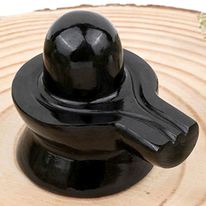 Black Agate Shivling - 82.22 gms