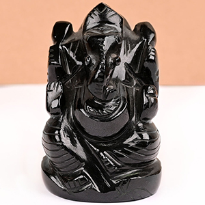 Buy Black Agate Ganesh Idol - 222 gms from Rudra Centre (Rudraksha Ratna) at reasonable prices.