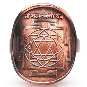 Shree Mahalakshmi Yantra Ring in Copper