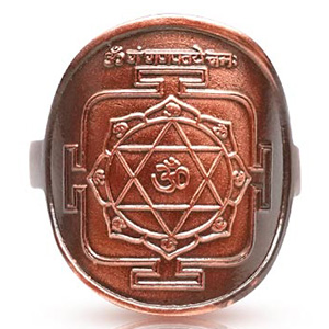 Shree Ganesh Yantra Ring in Copper