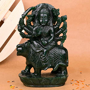 Durga Green Aventurine Idol 1.720 Kgs