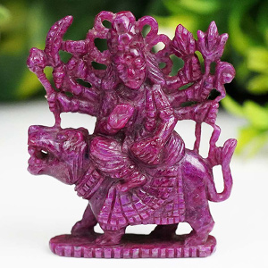 Small Durga Maa idol in Ruby