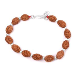 3 Mukhi Mahajwala Bracelet from Java with Silver Balls