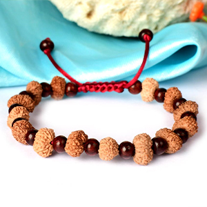 Kamadeva Bracelet with Sandalwood Beads