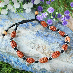 2 Mukhi Moon Bracelet - Java in Silver Chakri