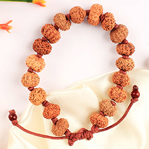 11 Mukhi Ekadash Rudra Bracelet in Thread - Java