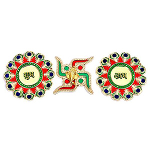 Shubh Labh Sticker with Swastik (I)