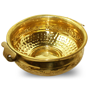 Dotted Brass Urli Bowl