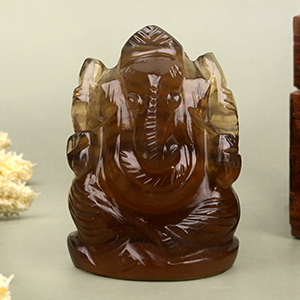 Fluorite Ganesha Idol - 100 gms