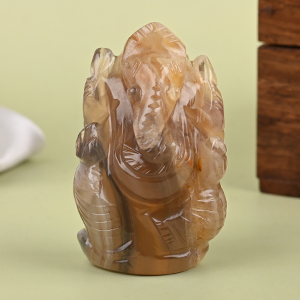 Fluorite Ganesha Idol - 58 gms