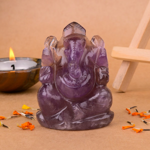 Amethyst Ganesh Idol - 123 gms