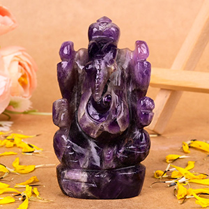 Amethyst Ganesh Idol - 92 gms