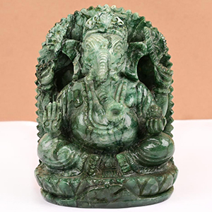 Buy Budd Stone Ganesha Idol - 825 gms from Rudra Centre (Rudraksha Ratna) at reasonable prices.