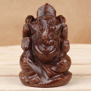 Gomedh Ganesha Idol - 112 gms