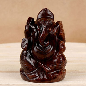 Gomedh Ganesha Idol - 138 gms
