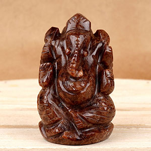 Gomedh Ganesha Idol - 129 gms
