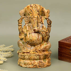 Picture Jasper Ganesh Idol - 1.012 kgs