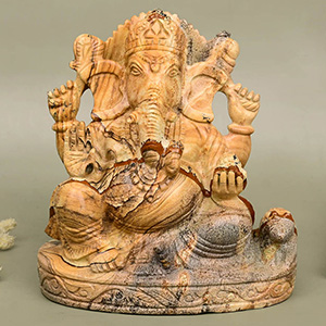 Picture Jasper Ganesh Idol - 1.176 kgs