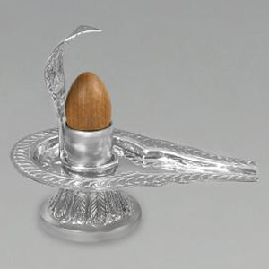 German Silver Yoni base with Narmada Lingam