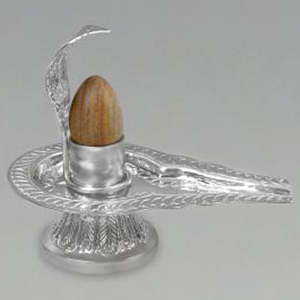 German Silver Yoni base with Narmada Lingam