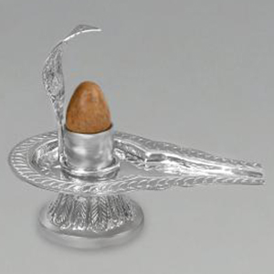 German Silver Yoni base with Narmada Lingam