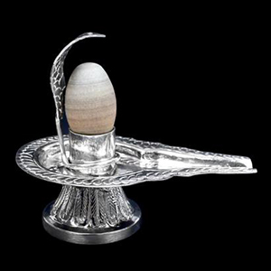 German Silver Yoni base with Narmada Lingam