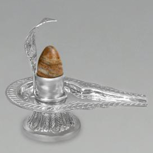 German Silver Yoni base with Narmada Lingam