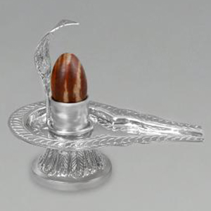 German Silver Yoni base with Narmada Lingam