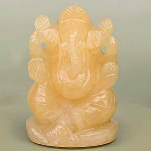 Yellow Jade Ganesh Idol - 100 gms