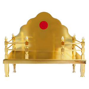 Brass Deity Singhasan Pooja Chowki