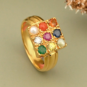 Navratna Gold ring