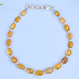 Yellow sapphire Oval bracelet