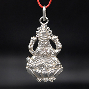 Kamal Lakshmi 925 Silver Pendant