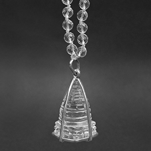 Crystal Shree Yantra Locket in Sphatik Mala