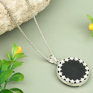 Vishnu Chakra Shaligram 925 Silver Locket