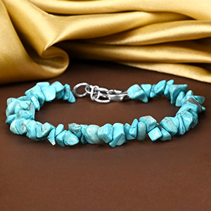 Turquoise Uncut Beads Bracelet