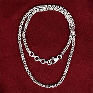 925 Sterling Silver Thick Rolo Chain