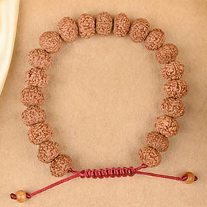 8 Mukhi Rudraksha Adjustable Bracelet