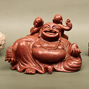 Laughing Buddha Sunstone Idol - 1.360 Kgs