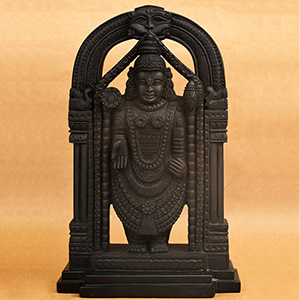 Black Agate Tirupati Balaji Idol - 5.438 Kgs