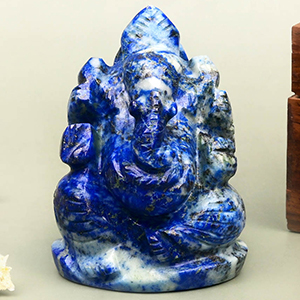 Lapis Lazuli Ganesh Idol - 130 gms