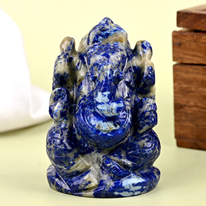 Lapis Lazuli Ganesh Idol - 124 gms