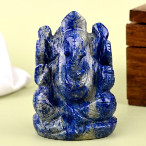 Lapis Lazuli Ganesh Idol - 136 gms