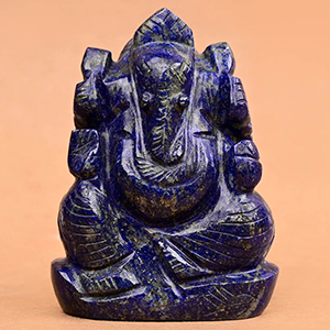 Buy Lapis Lazuli Ganpati Murti - 110 gms from Rudra Centre (Rudraksha Ratna) at reasonable prices.