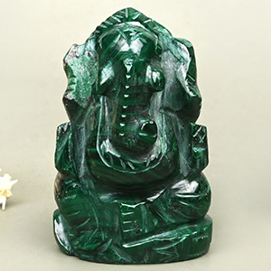 Malachite Ganesh Idol - 80 gms